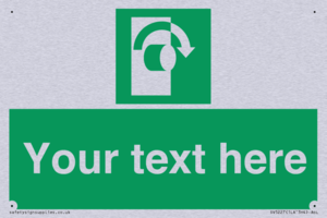 Custom Turn Clockwise Sign